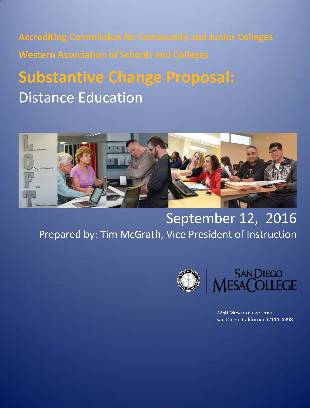 2016 Substantive Change Proposal: Distance Education